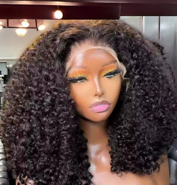 100% Brazilian Hair Lace Front Wig 13x6 Density 220% 16” Warm Natural