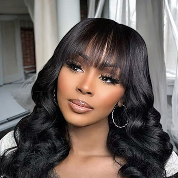 100% Human Hair Deep & Wavy Wig 24” Natural