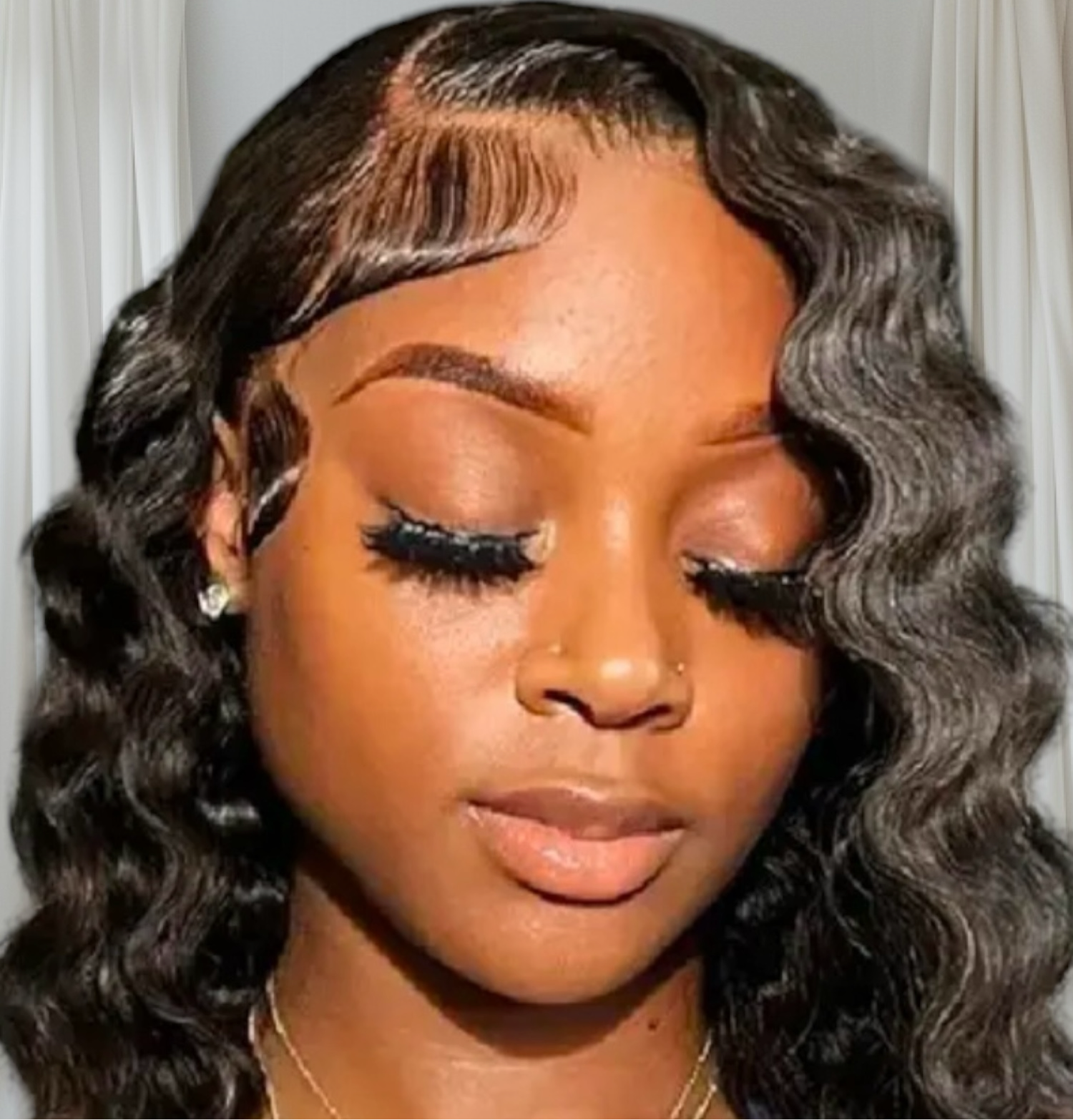 100% Brazilian Virgin Human Hair Lace Front Bob Wig Density 210% Natural 14”