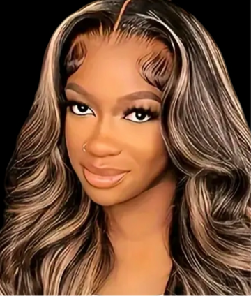 100% Human Hair Lace Front Wig 180% Density Hombre 30”