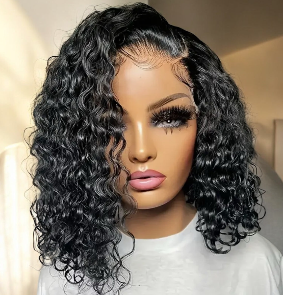 100% Brazilian Hair Water Wave Bob Natural 12”.