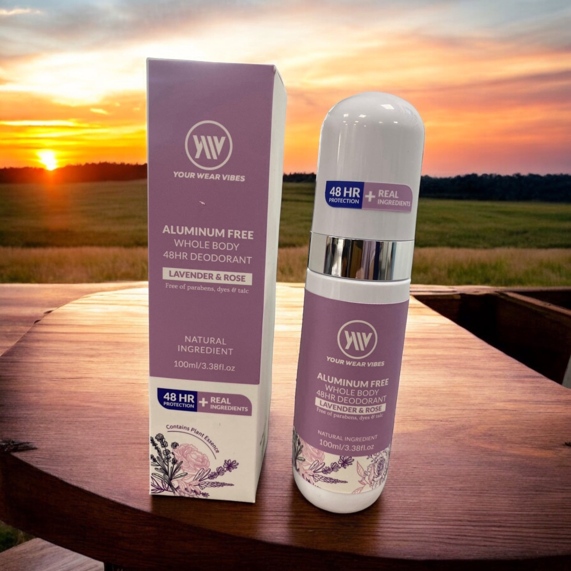 YWV Aluminum Free 48 Hour Deodorant Spray