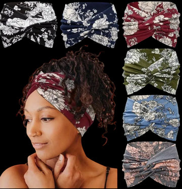 6-Piece Non-Slip Headbands Wide