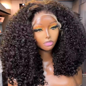 100% Brazilian Hair Lace Front Wig 13x6 Density 220% 16” Warm Natural